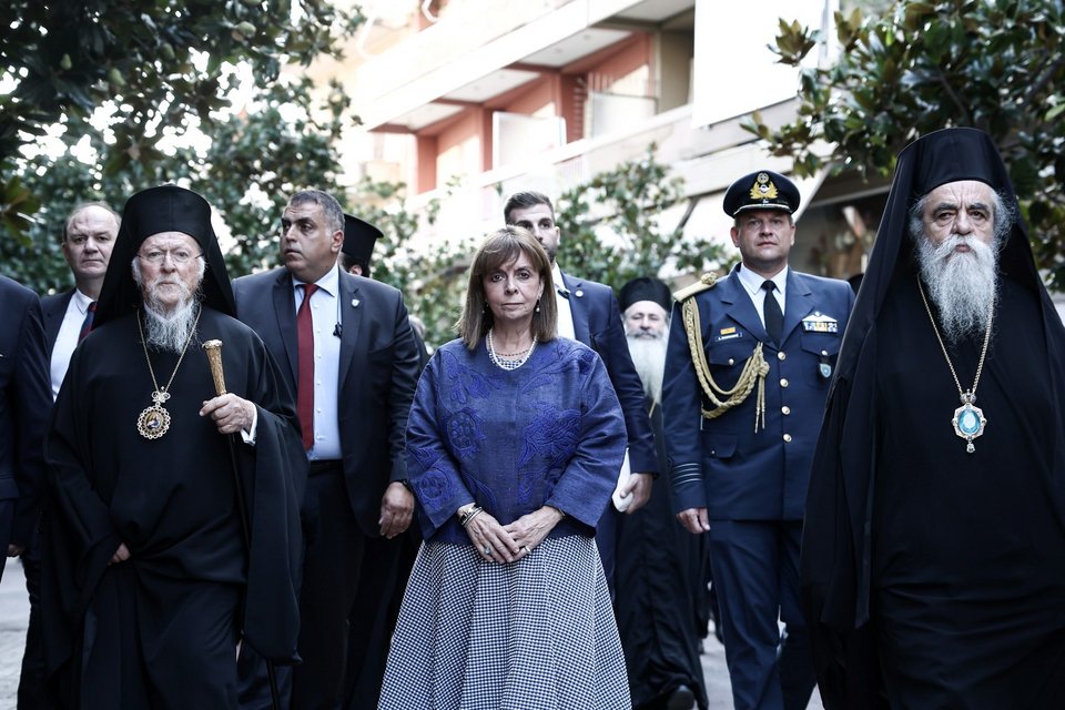 Τελετή ανακύρηξης της Προέδρου της Δημοκρατίας Κατερίνας Σακελλαροπούλου σε επίτιμη δημότη Πύργου / Φωτογραφία: Intime - Γ.Τ ΠτΔ ΜΑΝΩΛΟΠΟΥΛΟΣ ΘΟΔΩΡΗΣ