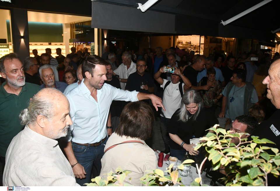 O υποψήφιος για την ηγεσία του ΣΥΡΙΖΑ Στέφανος Κασσελάκης στην Πάτρα
