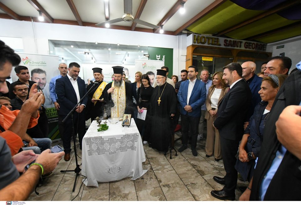 Ο Νίκος Ανδρουλάκης στην Πάτρα / Φωτογραφία: Intime