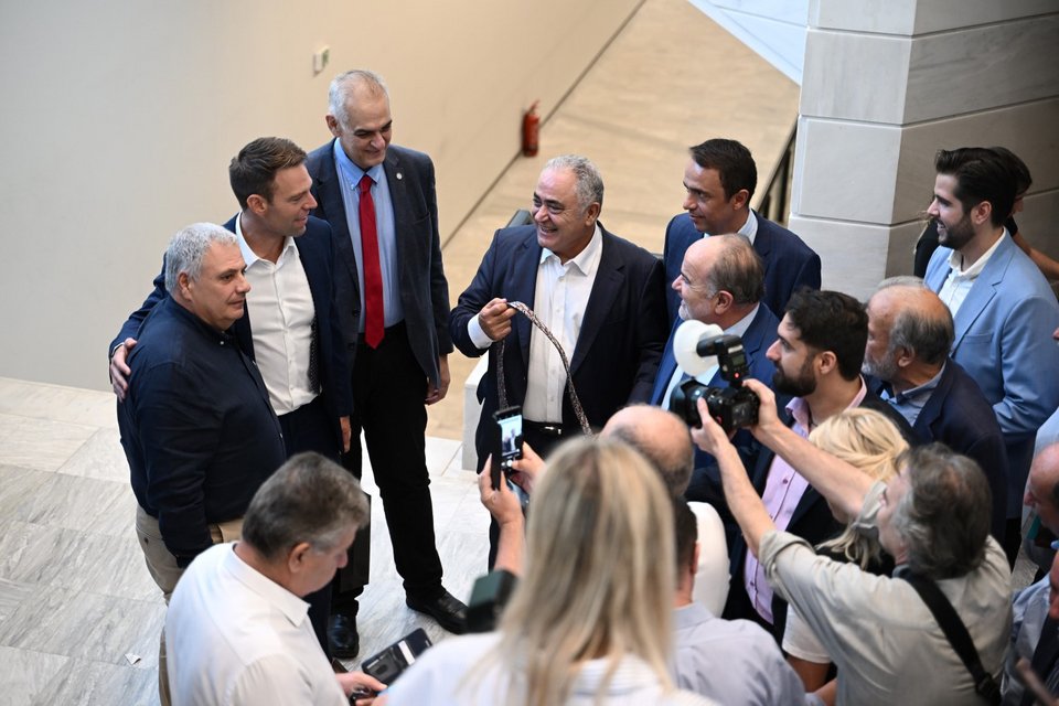 Ο Σ. Κασσελάκης στο συνέδριο της ΓΣΕΒΕΕ