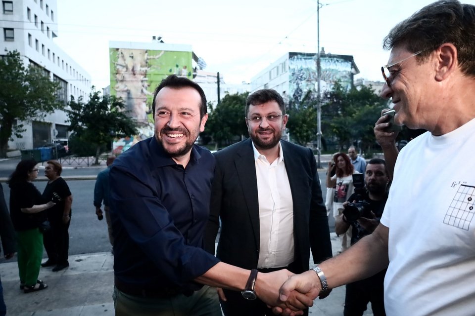 Νίκος Παππάς και Κώστας Ζαχαριάδης / Φωτογραφία: Eurokinissi-ΚΩΣΤΑΣ ΤΖΟΥΜΑΣ