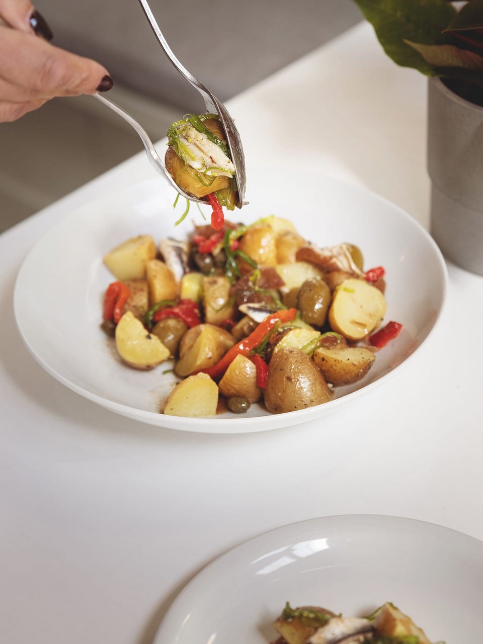 Η πατατοσαλάτα με γαύρο μαρινάτο / Φωτογραφία: fykiporto/Instagram