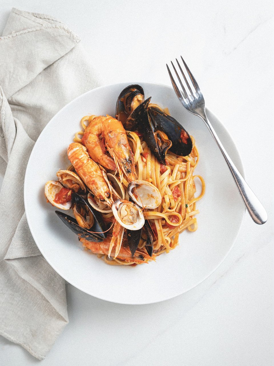 Λιγκουίνι με θαλασσινά / Φωτογραφία: fykiporto/Instagram