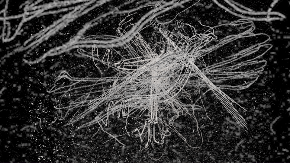 Το «The Game of Thread/Fixing the Ephemeral (2023) της Μαρίας Λοϊζίδου είναι μια εγκατάσταση που ενσωματώνει μια σειρά έργων σε χαρτί και ένα βίντεο. Τα σχέδια που παρουσιάζονται εμβαθύνουν στην πρακτική του πλεξίματος, η οποία, βασισμένη σε ανθρωπολογικές και εθνολογικές μελέτες, αντανακλά μια ζωντανή τεκμηρίωση της ανθρώπινης συμπεριφοράς καθώς και του εφήμερου.