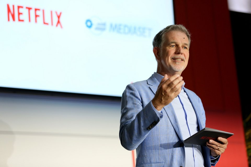 Ο Reed Hastings παρευρίσκεται στην Ανακοίνωση Συνεργασίας Netflix & Mediaset, Ρώμη, 8 Οκτωβρίου 2019