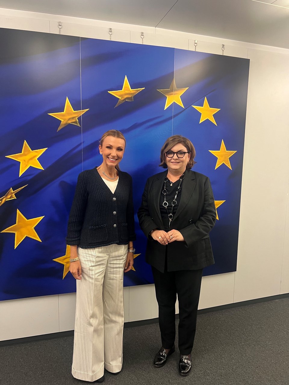 Η Πρόεδρος της ΕΕΕ, Μελίνα Τραυλού με την Επίτροπο Μεταφορών της ΕΕ, κα Adina Valean 