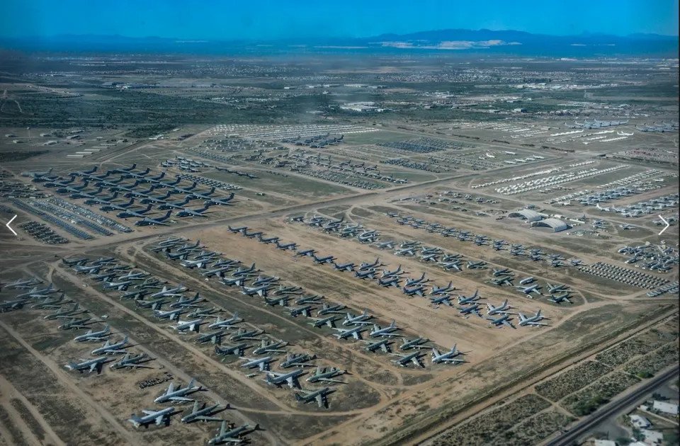 Το The Boneyard είναι ο μεγαλύτερος χώρος αποθήκευσης αεροσκαφών στον κόσμο.