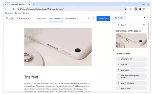 Θα μπορείτε να χρησιμοποιείτε μερικά από τα νέα εργαλεία τεχνητής νοημοσύνης της Google για αναζήτηση σελίδων καθώς περιηγείστε