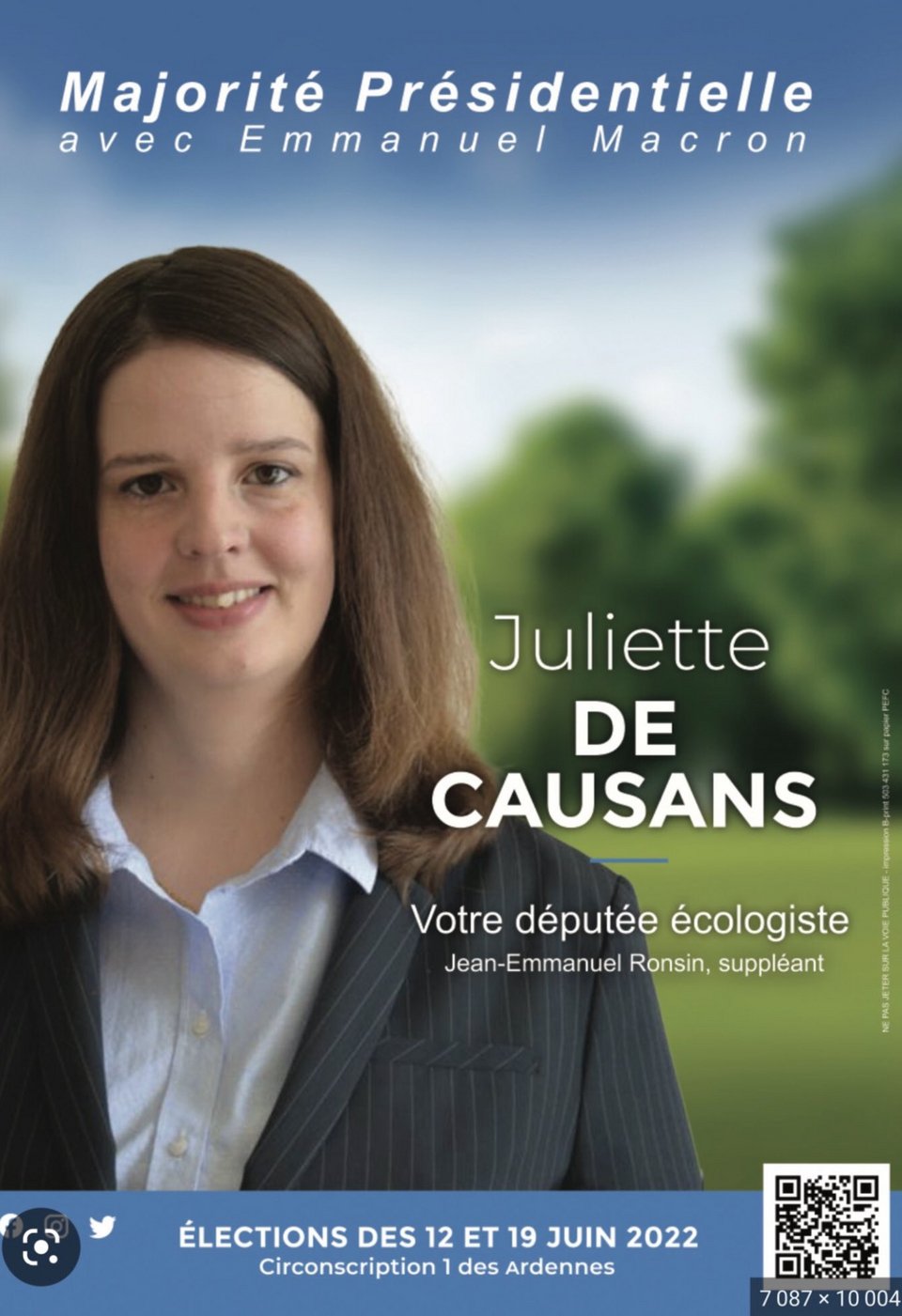 Η φωτογραφία της Juliette de Causans πριν το photoshop