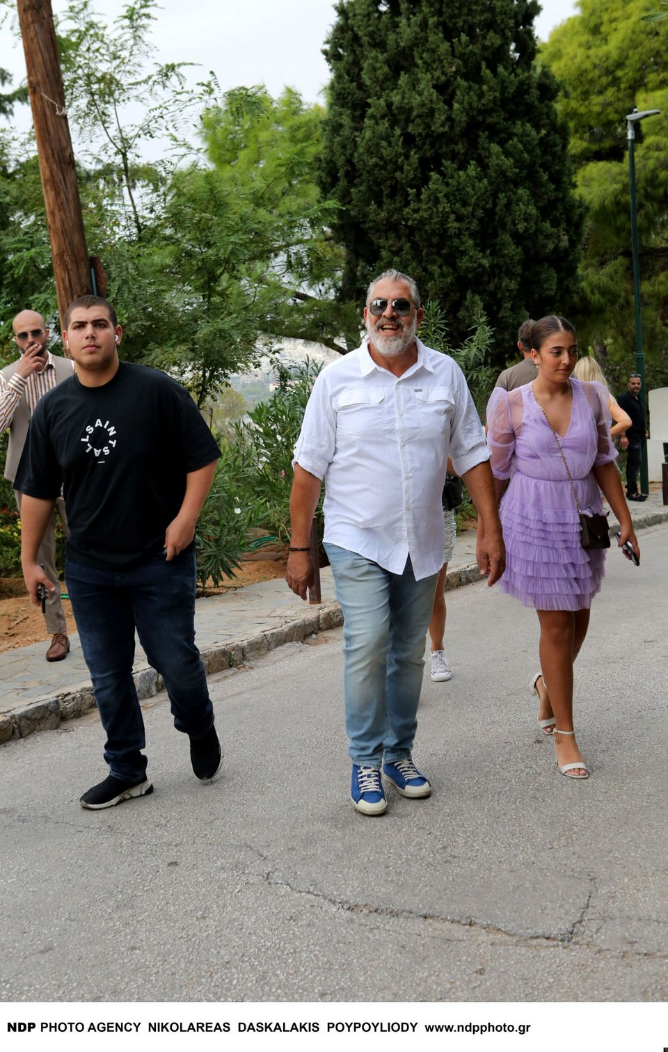 O Koύλης Νικολάου με τα παιδιά του