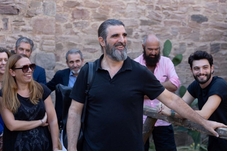 Ο Γιώργος Γάλλος στο κτήμα Νάσιοτζικ μετά το τέλος του γυρίσματος