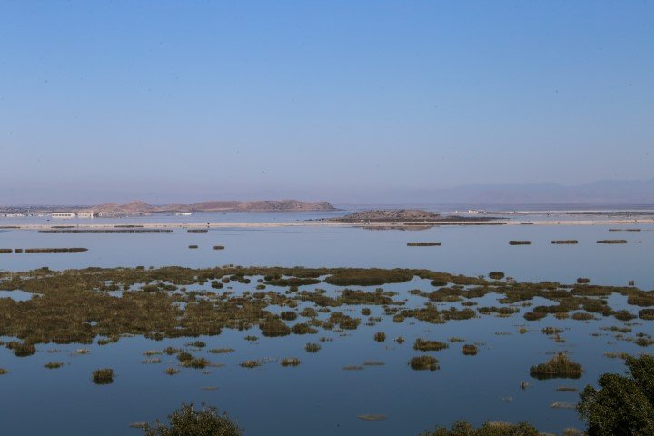 Ανέβηκε επικίνδυνα η στάθμη στη λίμνη Κάρλα / Φωτογραφία: Intimenews/ΛΕΩΝΙΔΑΣ ΤΖEΚΑΣ/EUROKINISSI
