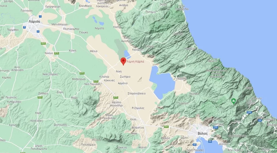 Πού βρίσκεται η λίμνη Κάρλα στον χάρτη / google maps