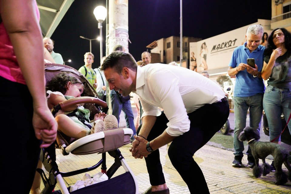 Ο Στέφανος Κασσελάκης στο Αιγάλεω