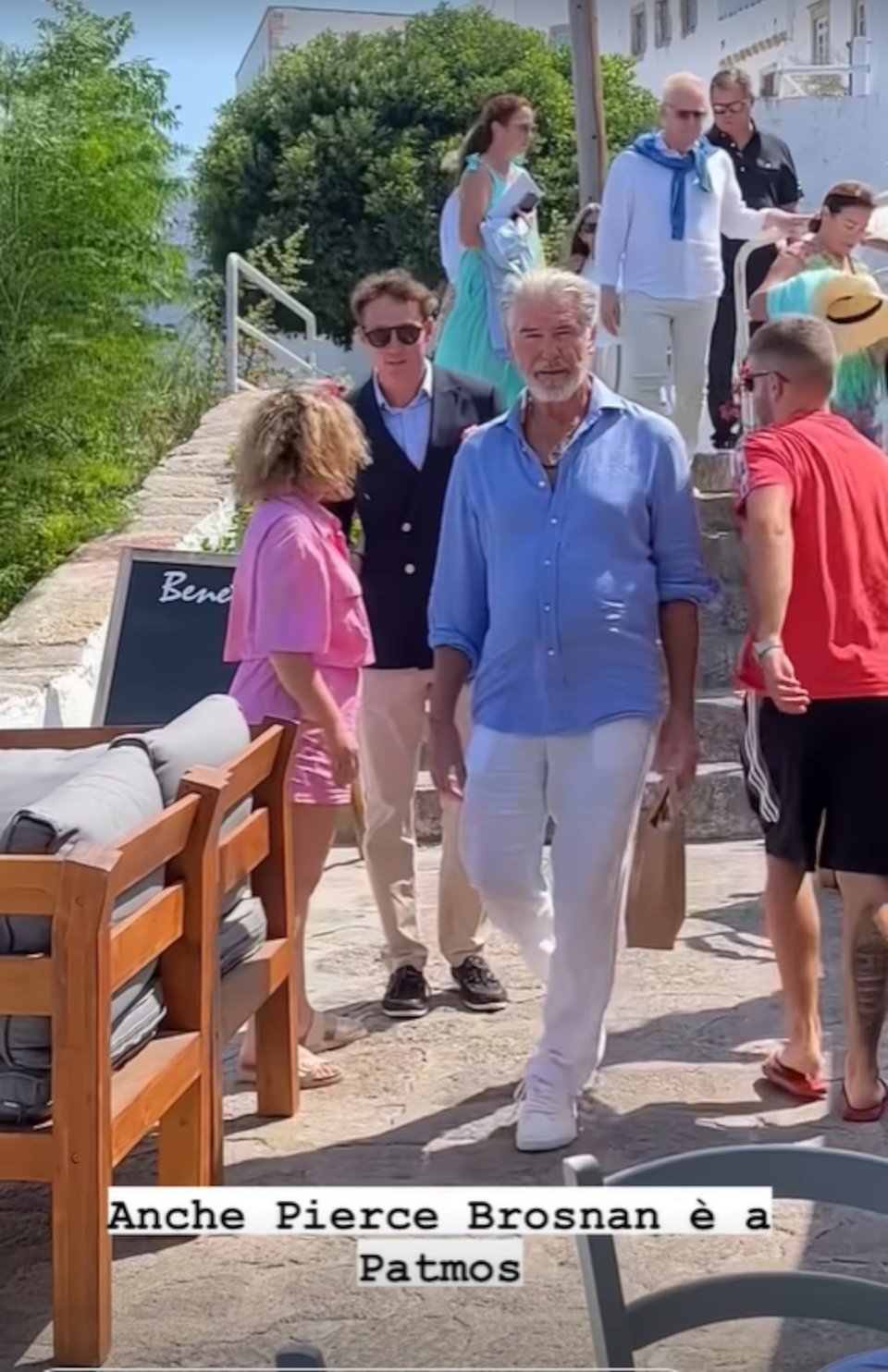 Ο Πιρς Μπρόσναν στην Πάτμο