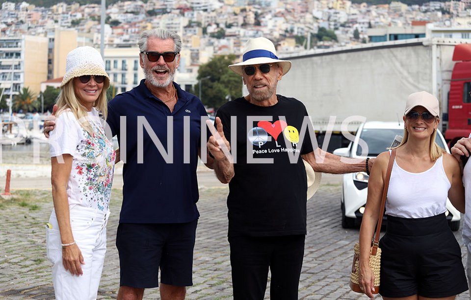 Ο δημοφιλής ηθοποιός Πιρς Μπρόσναν στο Λιμάνι της Καβάλας