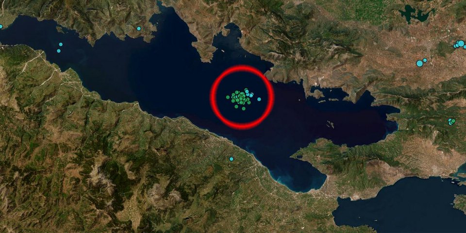 Οι σεισμοί που σημειώθηκαν στον Κορινθιακό Κόλπο το τελευταία 24ωρο / Γεωδυναμικό Ινστιτούτο