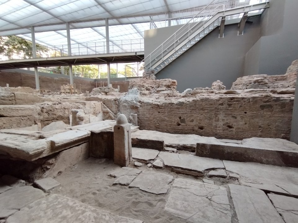 Νημφαίο, Κρηναιο, αρχαιολογικός χώρος βόρεια του Σταθμού Αγία Σοφία