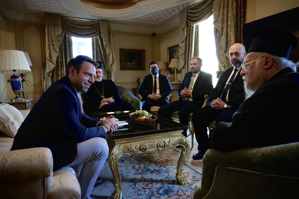 Ο πρόεδρος του ΣΥΡΙΖΑ συναντήθηκε με τον Οικουμενικό Πατριάρχη Βαρθολομαίο