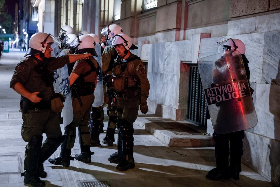 Συγκέντρωση διαμαρτυρίας για τον τραυματισμό 16χρονης στο Νέο Ηράκλειο / Φωτογραφία: Eurokinissi -Γιώργος Κονταρίνης 