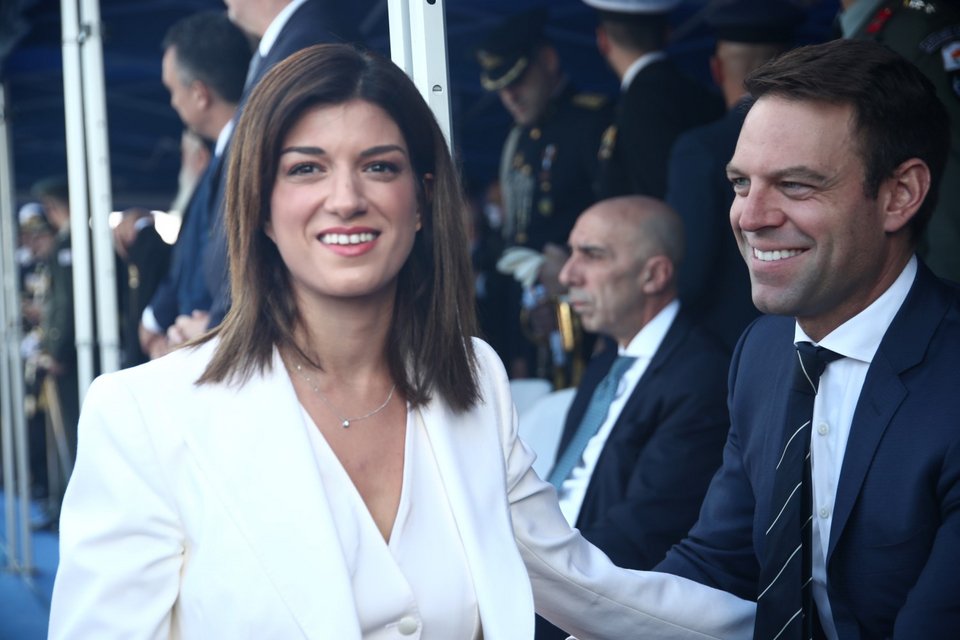 Ο Στ. Κασσελάκης και η Κ. Νοτοπούλου -Φωτογραφία: ΒΑΣΙΛΗΣ ΒΕΡΒΕΡΙΔΗΣ / ΜΟΤΙΟΝ ΤΕΑΜ