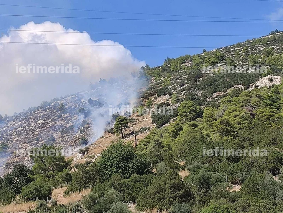 O alarmă de incendiu a fost declanșată în Nea Makri - Circulația rutieră oprită pe bulevardul Dionysos