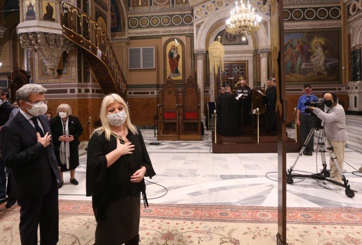 Η Γεωργία Γεννιά στην εκκλησία
