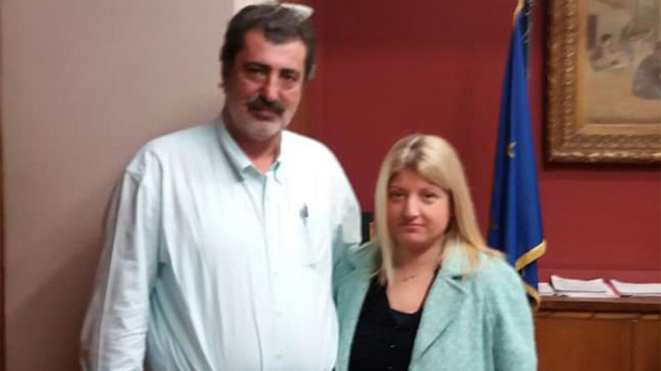 Η Γεωργία Γεννιά με τον Παύλο Πολάκη
