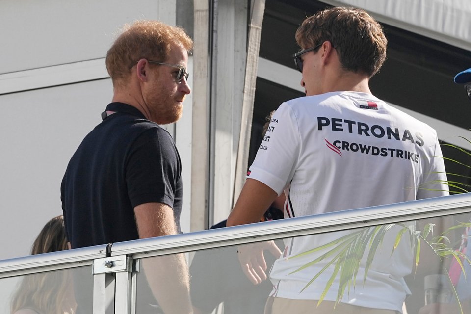 Ο πρίγκιπας Χάρι στο Grand Prix της F1 