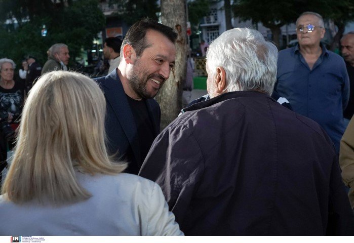 Ο Νίκος Παππάς στην ομιλία Κασσελάκη στο Κερατσίνι / Φωτογραφία: Intimenews/ΠΕΡΙΣΤΕΡΗΣ ΔΗΜΗΤΡΗΣ