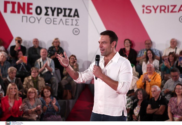 Ο Στέφανος Κασσελάκης στο Κερατσίνι / Φωτογραφία: Intimenews/ΠΕΡΙΣΤΕΡΗΣ ΔΗΜΗΤΡΗΣ