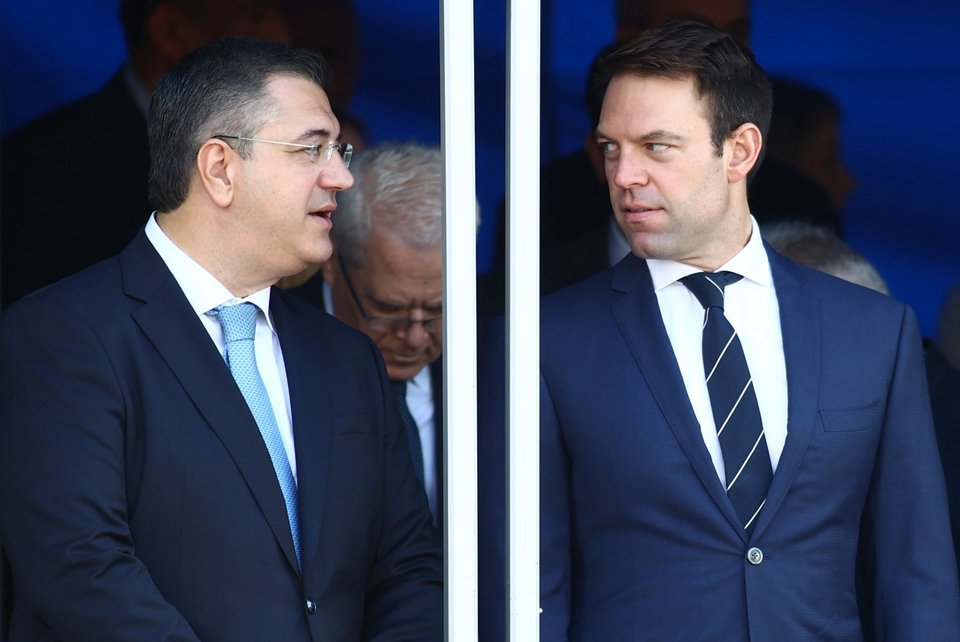 Απ. Τζιτζικώστας και Στ. Κασσελάκης -Φωτογραφία: ΡΑΦΑΗΛ ΓΕΩΡΓΙΑΔΗΣ / EUROKINISSI