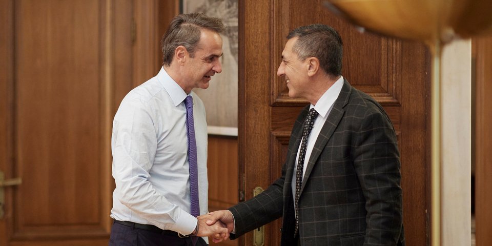 Κυριάκος Μητσοτάκης και Δημήτρης Κουρέτας / Φωτογραφία: ΓτΠ/Δημήτρης Παπαμήτσος