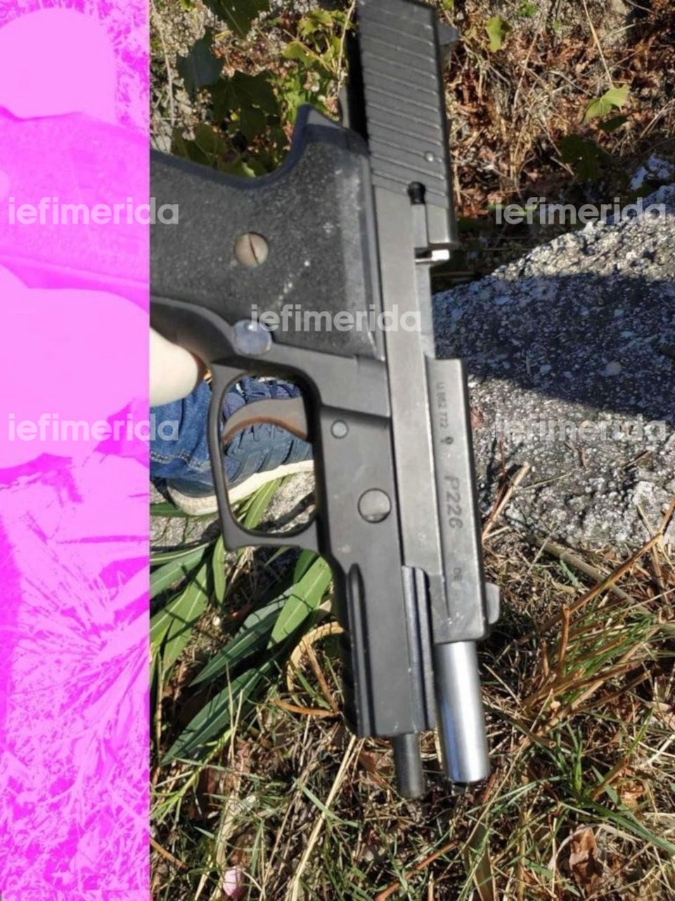 Το όπλο με το οποίο έγινε η δολοφονία των έξι Τούρκων στη Λούτσα / iefimerida.gr