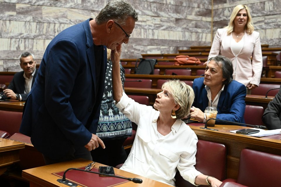 Κώστας Αρβανίτης και Ελενα Ακρίτα / Φωτογραφία: ΤΑΤΙΑΝΑ ΜΠΟΛΑΡΗ/EUROKINISSI