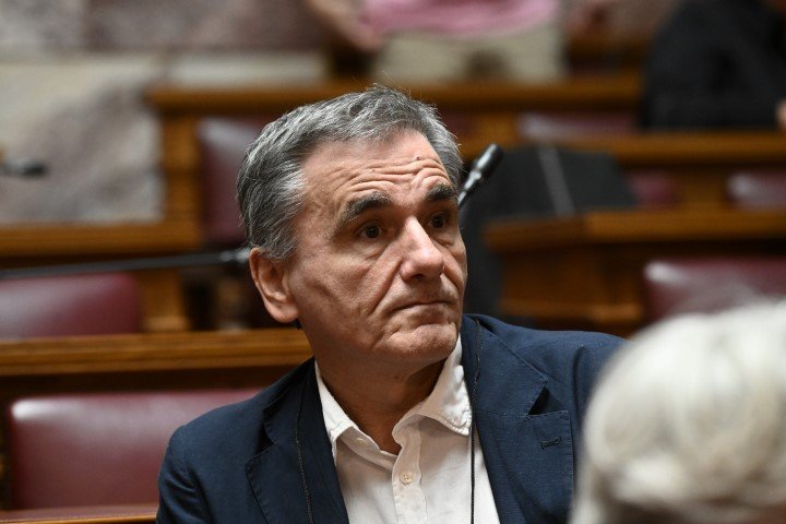 Ο Ευκλείδης Τσακαλώτος στην ΚΟ του ΣΥΡΙΖΑ / Φωτογραφία: ΤΑΤΙΑΝΑ ΜΠΟΛΑΡΗ/EUROKINISSI