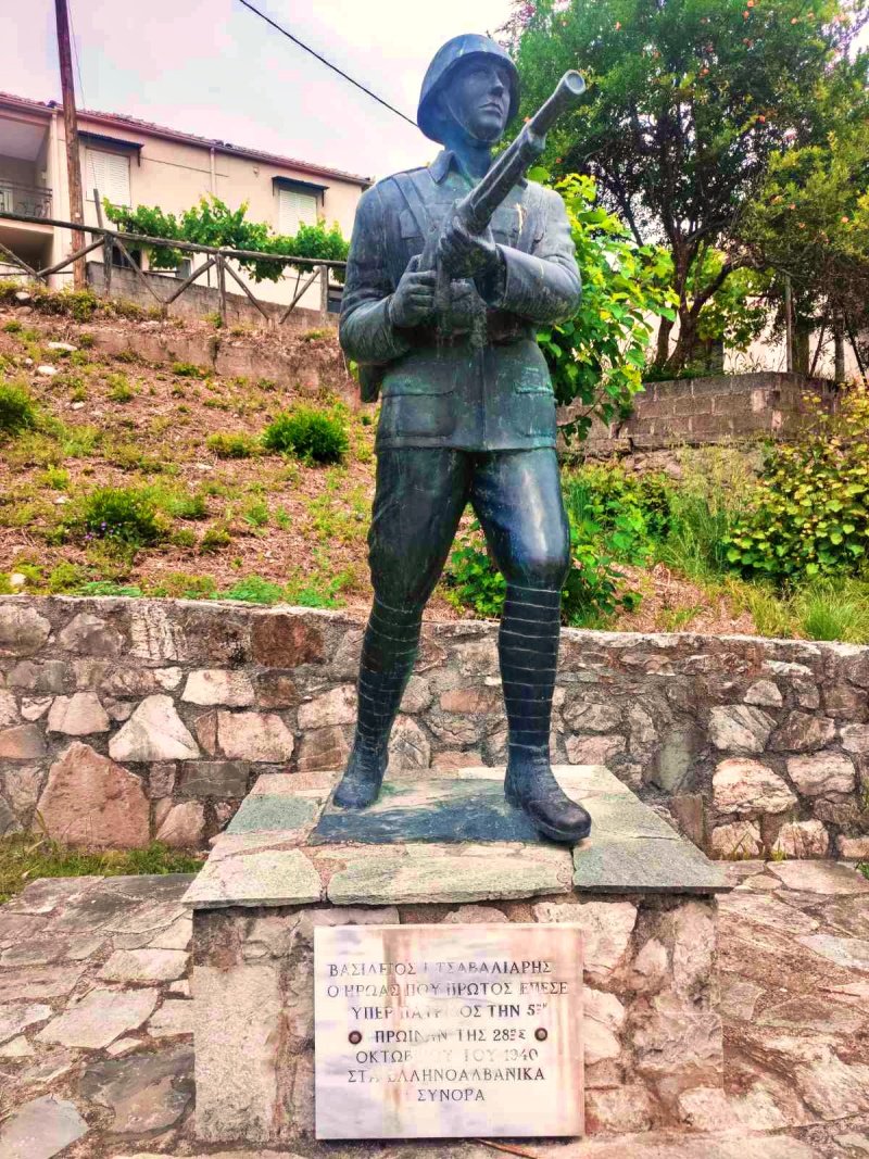 Το άγαλμα του Βασίλειου Τσαβαλιάρη