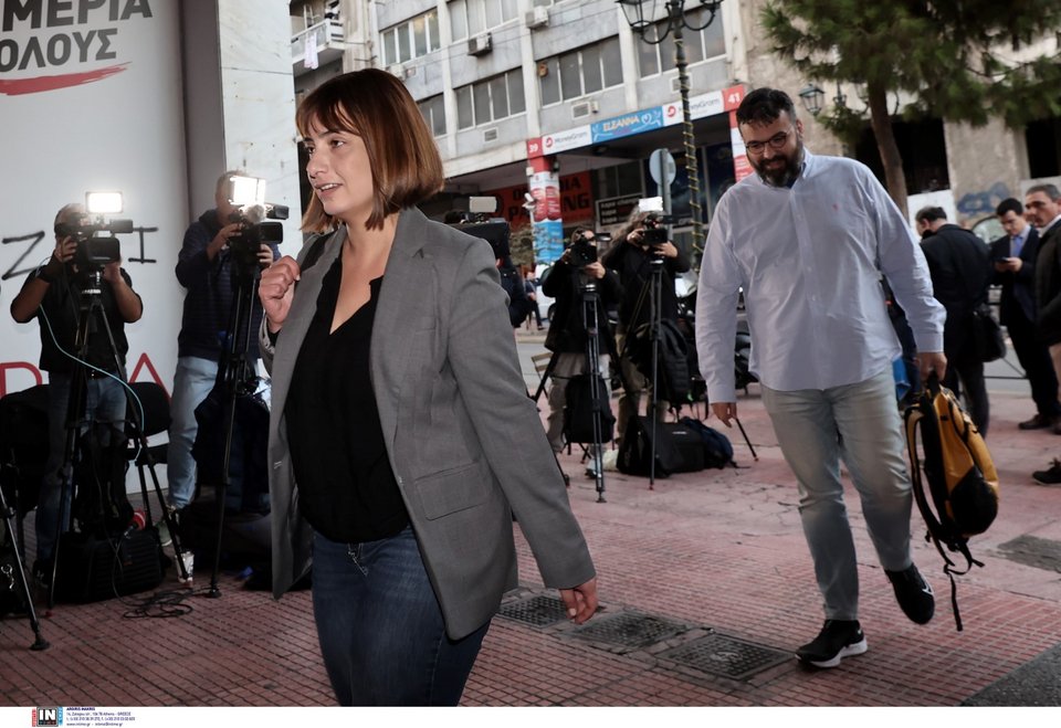 Η γραμματέας του ΣΥΡΙΖΑ Ράνια Σβίγκου / Φωτογραφία: Intime - Λιάκος Γιάννης