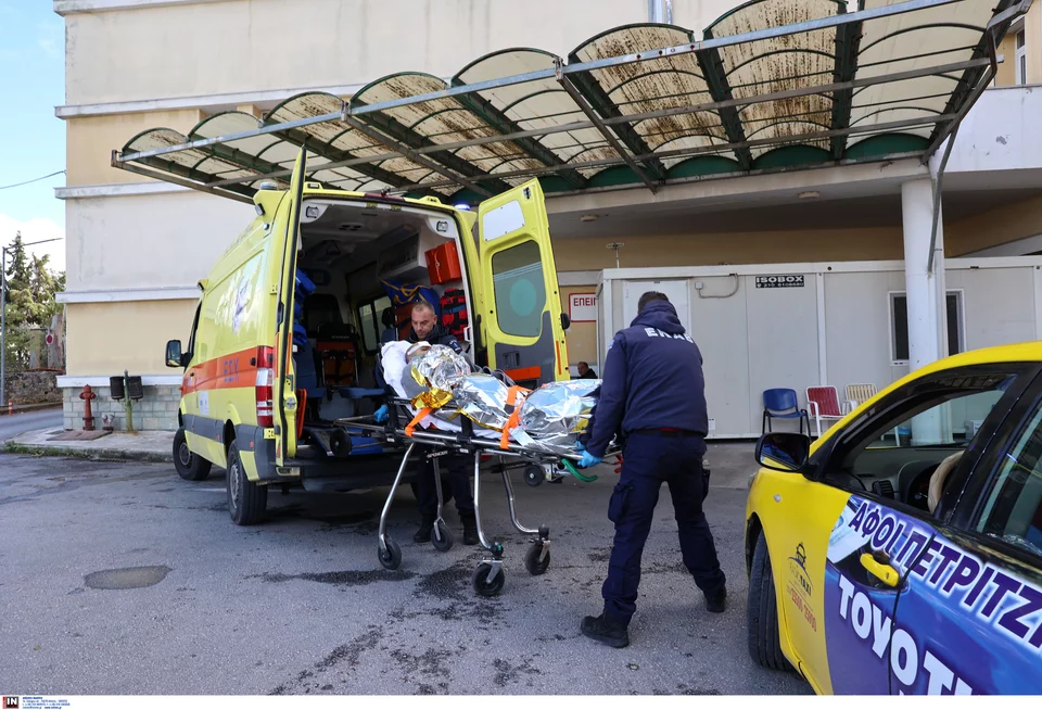 O ναυτικός που διασώθηκε στο νοσοκομείο Μυτιλήνης