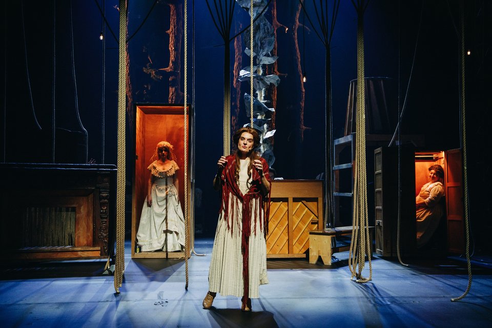 To Into the Woods αποτελεί ένα σκοτεινό παραμύθι ενηλικίωσης γεμάτο συναρπαστικές μελωδίες, συνεχείς ανατροπές, αφοπλιστικό χιούμορ και υποβλητική ατμόσφαιρα