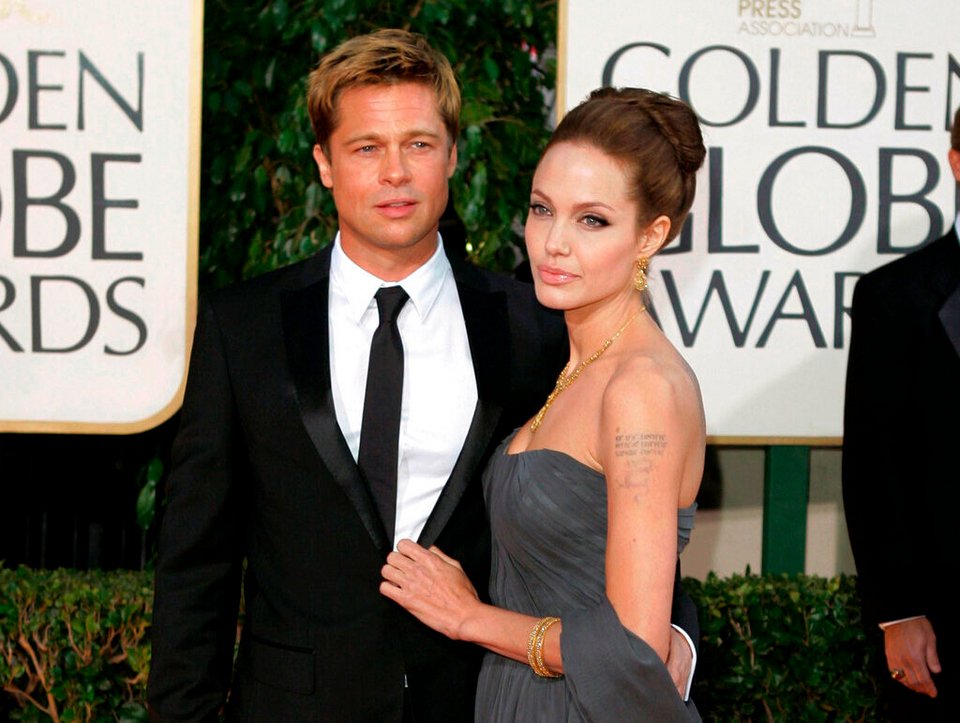 O Brad Pitt και η Angelina Jolie στα 64α ετήσια βραβεία Χρυσών Σφαιρών
