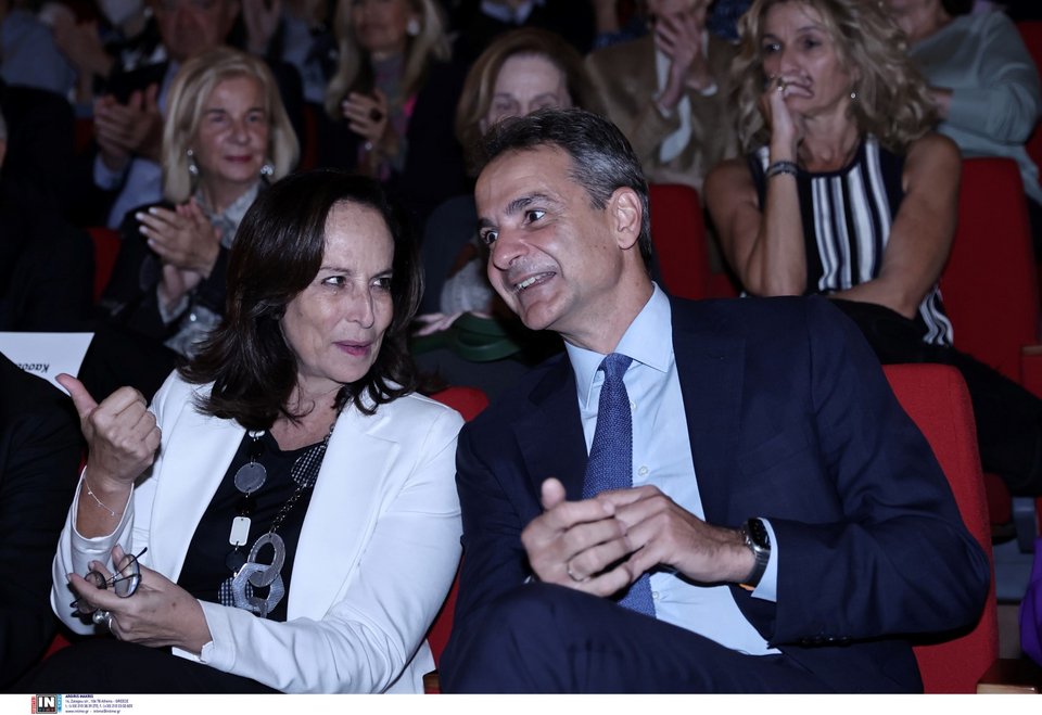 Κυριάκος Μητσοτάκης και Άννα Διαμαντοπούλου / Φωτογραφία: Intmenews