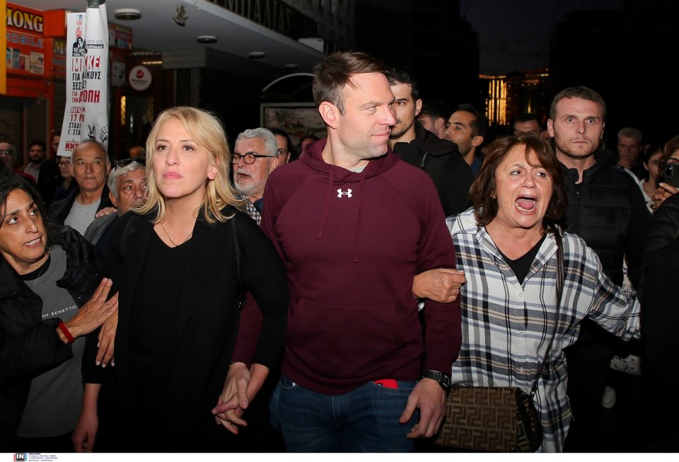 Ο Στέφανος Κασσελάκης στο μπλοκ του ΣΥΡΙΖΑ για το Πολυτεχνείο / Φωτογραφία: Intimenews/ΚΑΜΣΗΣ ΔΗΜΟΣΘΕΝΗΣ 