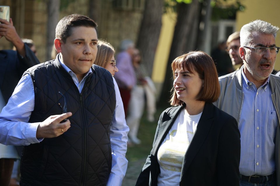 Ο Γιάννης Μπουρνούς και η Ράνια Σβίγκου