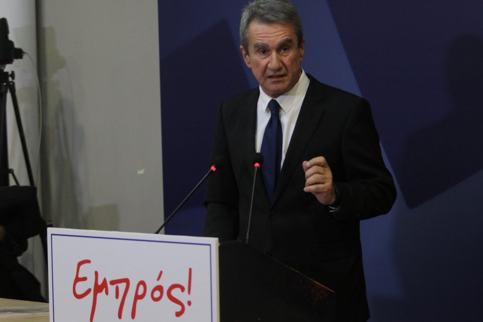 ΠΟΛΙΤΙΚΗ ΟΜΙΛΙΑ ΤΟΥ ΑΝΔΡΕΑ ΛΟΒΕΡΔΟΥ - (ΧΡΗΣΤΟΣ ΜΠΟΝΗΣ/EUROKINISSI)