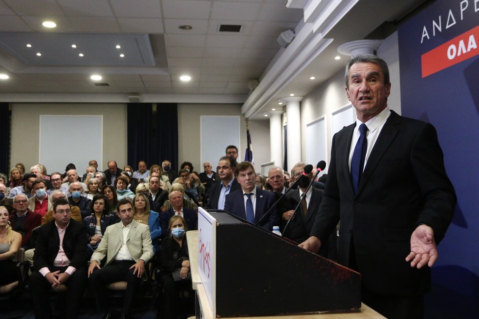 ΠΟΛΙΤΙΚΗ ΟΜΙΛΙΑ ΤΟΥ ΑΝΔΡΕΑ ΛΟΒΕΡΔΟΥ - (ΧΡΗΣΤΟΣ ΜΠΟΝΗΣ/EUROKINISSI)