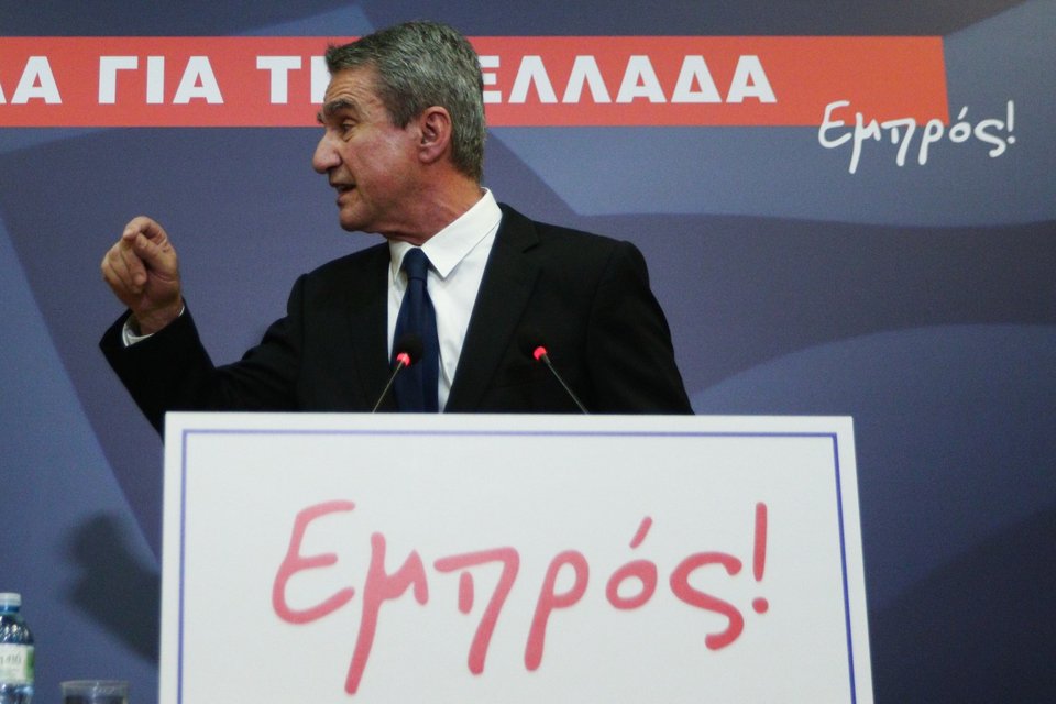 ΠΟΛΙΤΙΚΗ ΟΜΙΛΙΑ ΤΟΥ ΑΝΔΡΕΑ ΛΟΒΕΡΔΟΥ - (ΧΡΗΣΤΟΣ ΜΠΟΝΗΣ/EUROKINISSI)