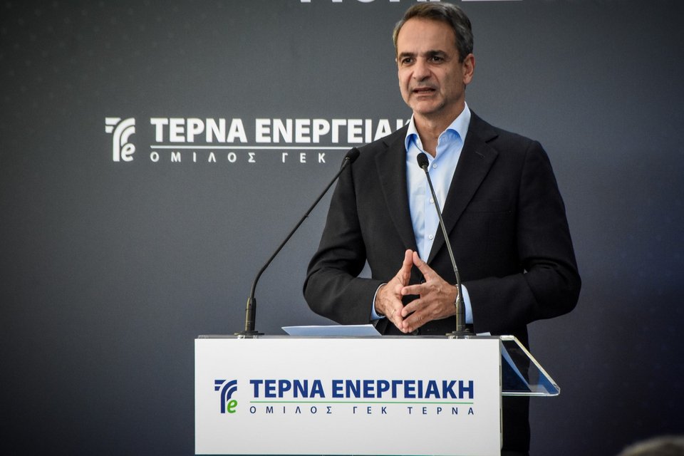 Ο Κυριάκος Μητσοτάκης στη μονάδα διαχείρισης απορριμμάτων της Πελοποννήσου / Φωτογραφία: ΒΑΣΙΛΗΣ ΠΑΠΑΔΟΠΟΥΛΟΣ/EUROKINISSI