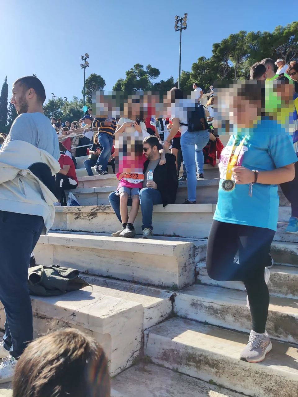 Ο Νίκος Ανδρουλάκης με τον γιο του Μαρίνο 