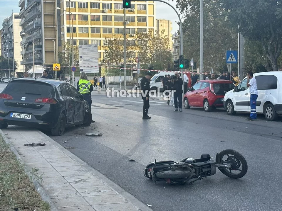 Τροχαίο δυστύχημα με λεωφορείο στη Θεσσαλονίκη